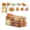 SUNZWO Capybara Pencil Case with Stationery Set - Non-Toxic Eco-Friendly