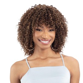 Shake N Go Virgin Remy Hair Weave Glossy - Wet & Curly 3Pcs (Color:NATURAL BLACK)
