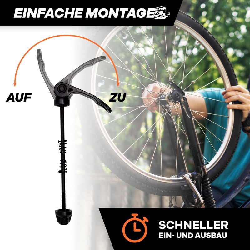 LOEVELOSI Bicycle Quick Release Extra Light Rear Wheel Axle, MTB,