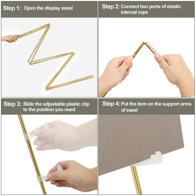 DANMO Easel Stand for Wedding Sign Poster 63'' Instant Display