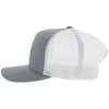 HOOEY Men’s Strap Roughy Adjustable Snapback Hat Grey/White, Grey/White, One