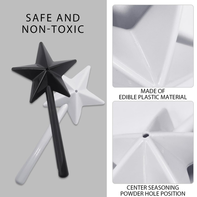 2 Pieces Single Hole Spice Bottles, Star Shaped Spice Sticks,