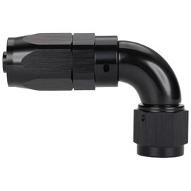 Podavelle 6AN 90 Degree Elbow Swivel Hose End Full Flow Fitting Adapter Aluminum Black