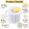 2.5L Measuring Mixing Bowl with Lid for Baking – Transparent