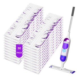 Lxinzd 30 Count Disposable Powermop Refills for Swiffer Power Mop Pads, Unscented Spray Cleaning Repalcement Mopping Pads, Compatible with Swiffer PowerMop