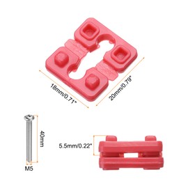 MECCANIXITY Switch and Receptacle Spacer Outlet Spacers 5.5mm Thickness Electrical Socket Outlet Sheet with Screws for Electrical Box Household Pack of 96,Red