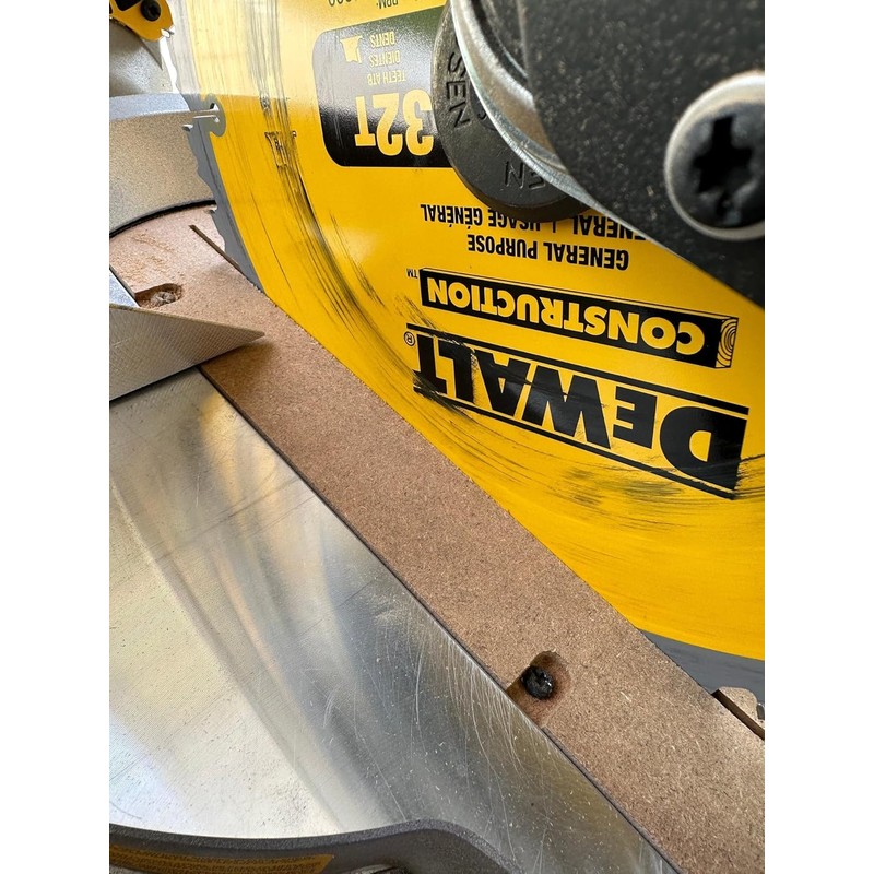 Carve Tech Zero Clearance Insert for Dewalt Sliding Compound Miter