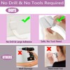 NestGuard Upgraded No Drill Adhesive Furniture Anchor, Adjustable Anti Tip