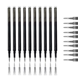 Erasable Pens Friction Pens Refills, 10Pcs 0.7 Mm Black Rollerball Pen Refills Set