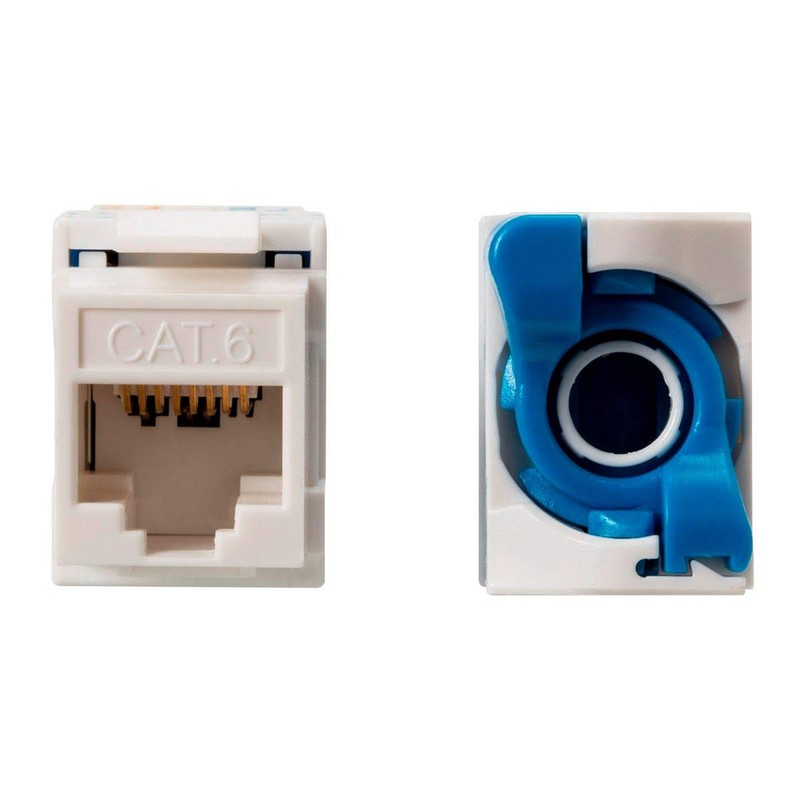 Monoprice Cat6 RJ45 Toolless Twist Lever 180-Degree Keystone