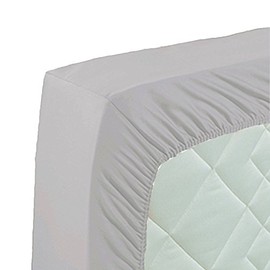 Curt Bauer fitted sheet satin silver-grey size 160x200 cm