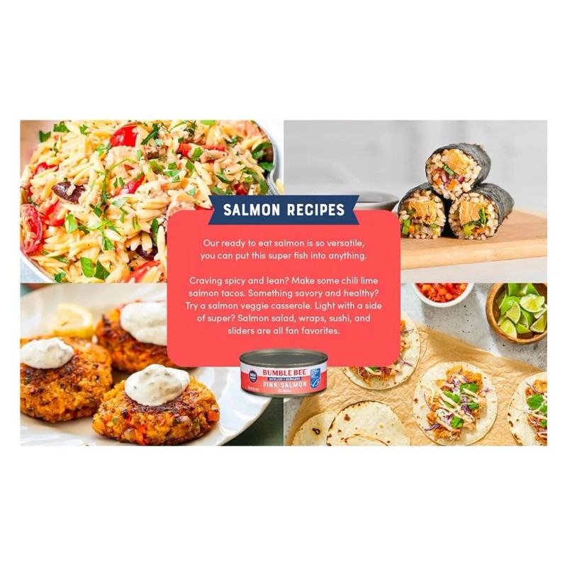 Bumble Bee Skinless & Boneless Canned Pink Salmon 🍣 in