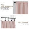 OVZME Blush Pink Blackout Curtains for Girls Bedroom 72 Inch
