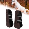 Horse Leg Guard PU Shell Elastic Breathable Protective Horse Boots