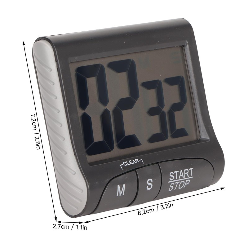 Pack of 2 Digital Timer, Magnetic Timer Clock, Short Timer,