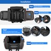 Waterproof Motorcycle Tail Luggage Bag, 48L-64L Expandable, a Rain Cover