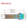 M5x18mm Stem Bolts Titanium Plating Stainless Ti Allen Hex Tapered