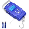 Dr.meter Fish scale, Backlit LCD Display 110lb/50kg PS01 Fishing Scale