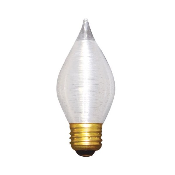 Bulbrite 431040 40C15S 40-Watt Incandescent Spunlite C15 Chandelier Bulb, Medium Base, Satin (Pack of 12)