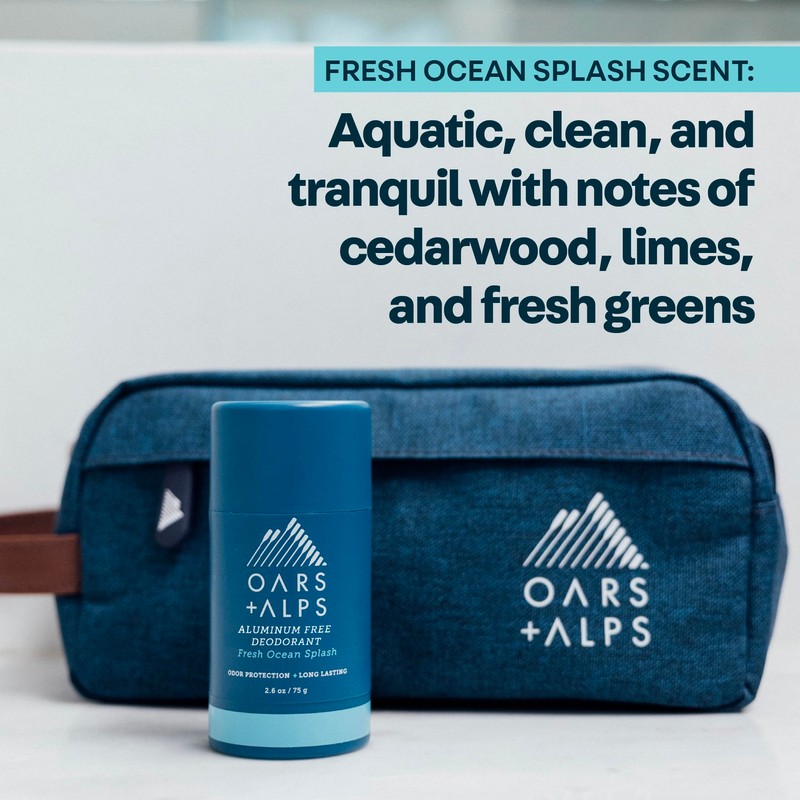 Oars + Alps Deodorant for Men & Women, Aluminum Free