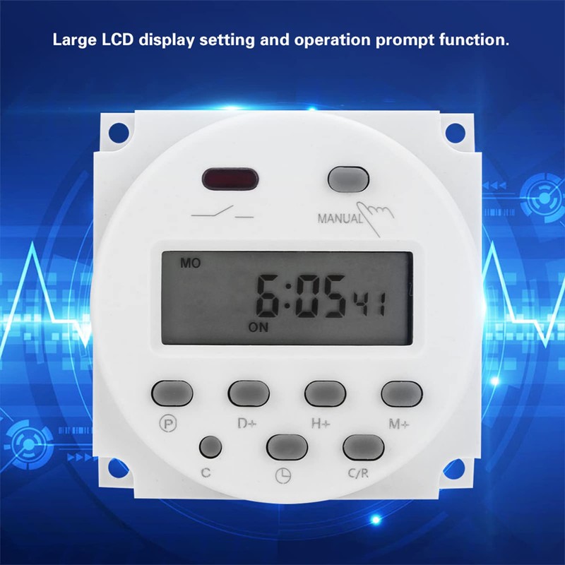 Marhynchus Digital Timer Relay CN101A DC 12V Mini LCD Digital
