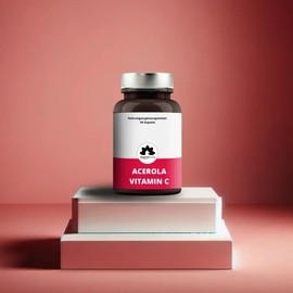 Acerola Vitamin C Capsules - Natural Vitamin C High Dose Supported: Immune System Skin, Fatigue & Stress, Vegan VitaminFuchs