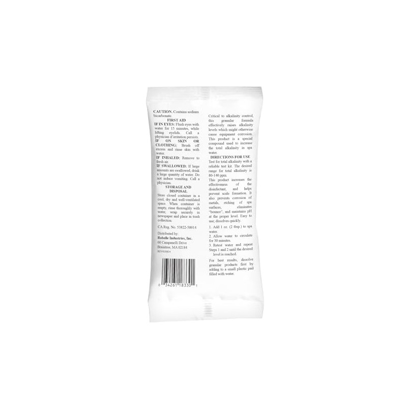 SpaChoice 1-Pound Premium Alkalinity Up, Alkalinity Increaser for Hot Tub,