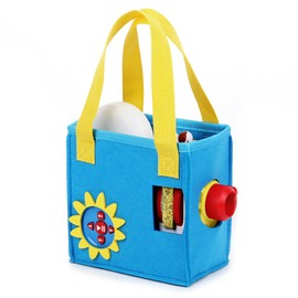 Hounyoln Case for Little Tikes Story Dream Machine Books,Felt Cloth Little Tikes Projector Toy Folding Bag Portable Carrying (Blue)