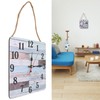 Wall Clock Industrial Style Silent Quartz Movement Density Board Large