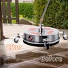 M MINGLE 14'' Pressure Washer Surface Cleaner Attachment, Driveway Power