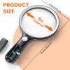Magnifying Glass with Light Large 5" Lens, Handheld Illuminated Lighted