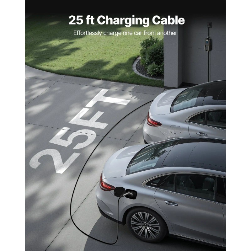 32 Amp 240V Level 2 Ev Charger 25 Ft 14-50P