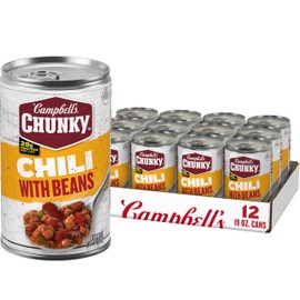 Campbell's Chunky Chili with Beans, 19 Ounce Can (Pack of 12)