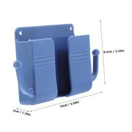 TEHAUX 3pcs Tv Remote Holder Wall Mount Phone Holder Bed Shelf Bedroom Wall Organizer