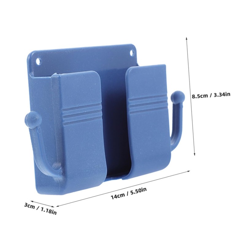 TEHAUX 3pcs Tv Remote Holder Wall Mount Phone Holder Bed