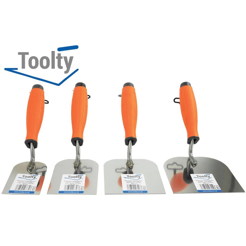 Toolty Stainless Steel Stucco Trowel, Wall Putty Trowel, Plastering Trowel,