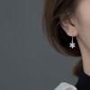 SLUYNZ 925 Sterling Silver Christmas Snowflake Earrings Drop for Women