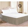 Elegant Décor 100% Egyptian Cotton Around Luxurious Bed Skirt, Elastic