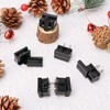 30Pcs Black Female Male Christmas Light Slip Plug