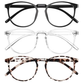 kunchu Blue Light Glasses for Woman & Men - Anti Eyestrain Blue Light Blocking Glasses Lightweight Retro Gaming Glasses（BlackTouDou）