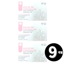 Vaginal Lactobacillus Probiotics for Women, Proper Y Care, Total 9 Months Supply / 질 유래 유산균 프로바이오틱스 여자 여성 올바른 와이 케어 총 9개월분