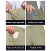 Youper Men's Tech Golf Shorts with Hidden Elastic Waistband, Wrinkle