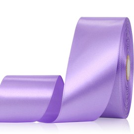 Sagaat Coral Purple Ribbon 2 Inch 60 Yards, Light Purple Satin Ribbon for Flower Bouquet, Wedding, Crafts, Gift Wrapping, Baby Shower, DIY Bows and Outdoor Decor