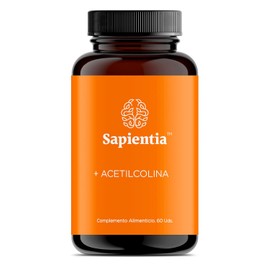 Sapientia  Acetilcolina - Nootrpico Natural para Concentracin, Enfoque, Memoria y Claridad Mental Melena de Len, Ginseng Americano, Alpha GPC, Omega  