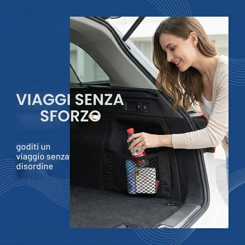 GXGM 2 Pezzi Rete Portaoggetti Auto Tasca Organizer con 2