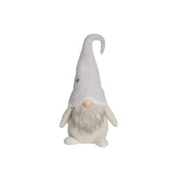 Small Gonk Deko-Ornament, Weiß und cremefarben