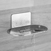 Soap Dish for Shower, 3 Slot Self-Adhesive Soap Holder for