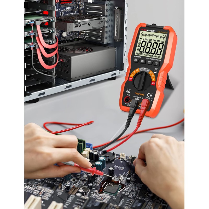 Digital Multimeter, 6000 Counts Auto Range, Accurately Measure AC/DC Voltage,