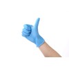 Disposable Nitrile Gloves, Powder Free, Blue, Size M (Pack of