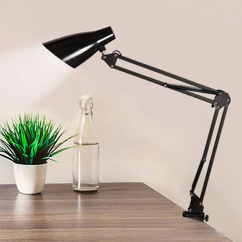 Swing Arm Desk Light with Clamp USB 3 Lighting 10